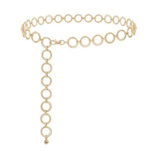 Belly Waist, Chain Belts ORing Gold
